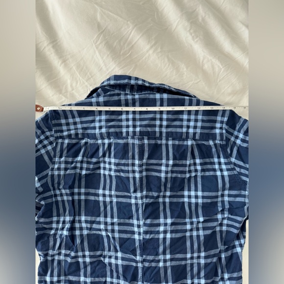 Frank & Eileen Button Down Shirt 100% Cotton Blue Plaid Soft Size S - Picture 10 of 12